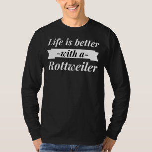 Besser mit einem Rottweiler-Angepassten Scoop T-Shirt