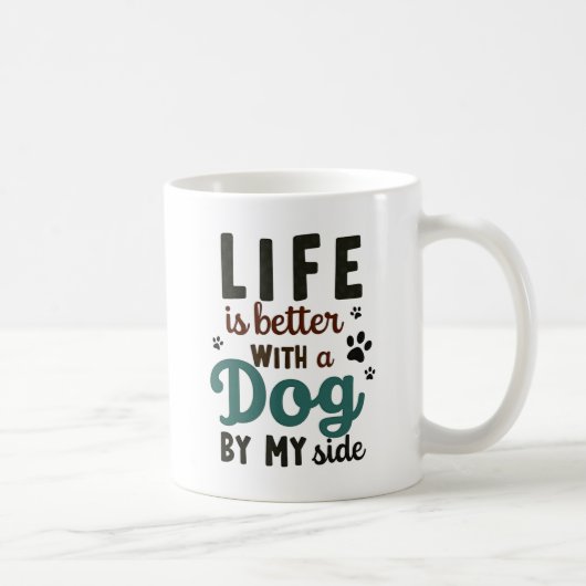 Besser mit Hunden Kaffeetasse (Rechts)