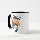 Besser mit Hunden Tasse (Vorderseite Links)