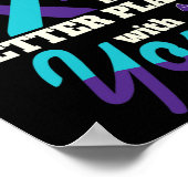 Besser mit Ihnen Suizidbewusstsein Psychische Gesu Poster (Ecke)