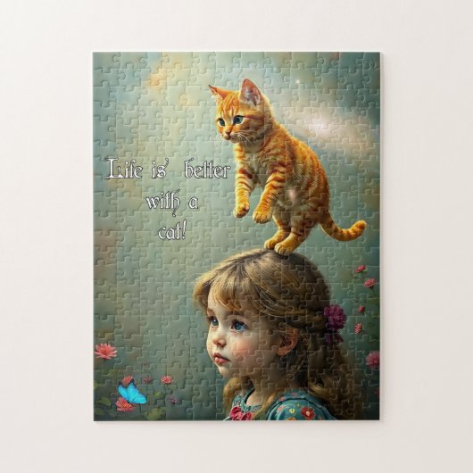 Besser mit Katze Puzzle (Vertikal)