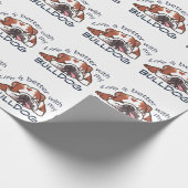 Besser mit meinem Bulldog Geschenkpapier (Ecke)