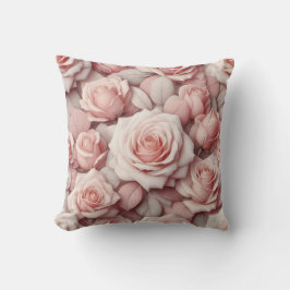 Besser mit rosa Rosen Kissen