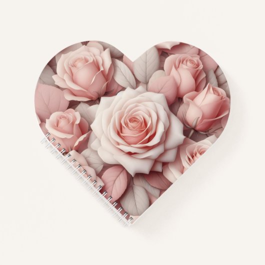 Besser mit rosa Rosen Notizblock (Vorderseite)