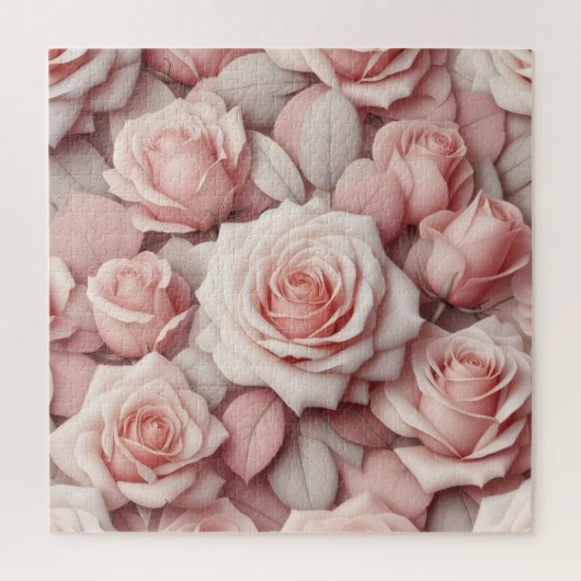 Besser mit rosa Rosen Puzzle (Vertikal)