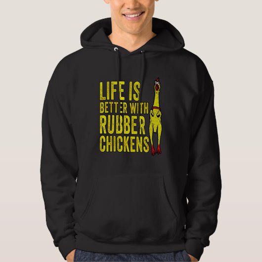Besser mit Rubbelhühnern Hoodie (Vorderseite)