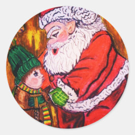 BESSER NICHT AUF WEIHNACHTSSCHEIBEN EINSTELLEN RUNDER AUFKLEBER