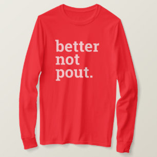 Besser, nicht flink Weihnachten Rot Weiß T-Shirt
