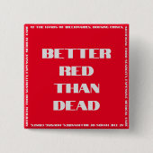 Besser Rot als Toter Platz Button (Vorderseite)