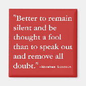 Besser schweigen magnet (Vorne)