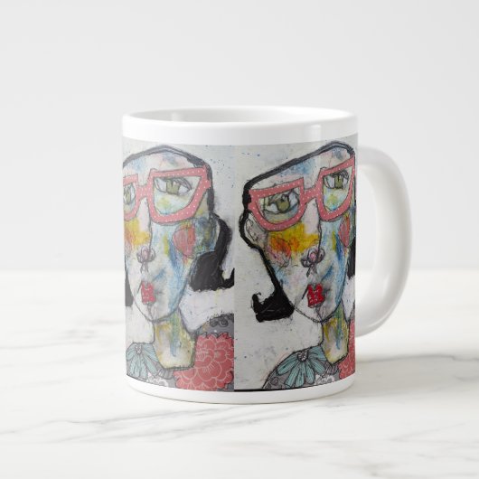 Besser sehen Jumbo-Tasse (Vorderseite Rechts)