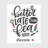 Besser spät als Fea, Spanglisch Aufkleber (Blatt)