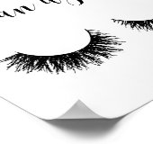 Besser spät als hässlich, lustiges Poster, Schmink Poster (Ecke)