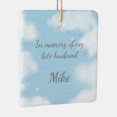 "Besser spät als nie" Morbid Spaß Witwe Custom Keramikornament (Rechts)