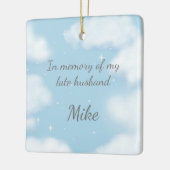 "Besser spät als nie" Morbid Spaß Witwe Custom Keramikornament (Links)