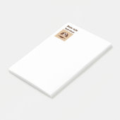 Besser spät als nie Spaß Zitat Post-it Klebezettel (angewinkelt)