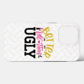 Besser spät als Ugly Case-Mate iPhone Hülle (Rückseite (Horizontal))