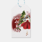 Besser spät als Ugly Geschenkanhänger (Rückseite)