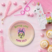 Besser spät als Ugly Zombie Pappteller (Party)