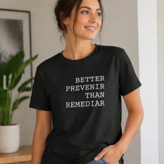 Besser Vorbeugen als Heilen Lustiger portugiesisch T-Shirt