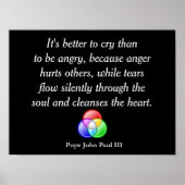 Besser zu weinen - Kunstposter Poster (Vorne)