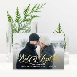 Besser Zusammen ECHTE FOLIE Save The Date Karte