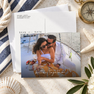 Besser Zusammen Foto Hochzeit Termin Karte