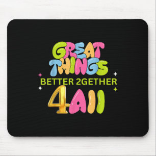 Besser Zusammen Für Alle Attraktiv Lustig Mousepad