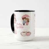 Besser-Zusammen-Kaffeetasse – Perfektes romantisch Tasse (Vorderseite Links)