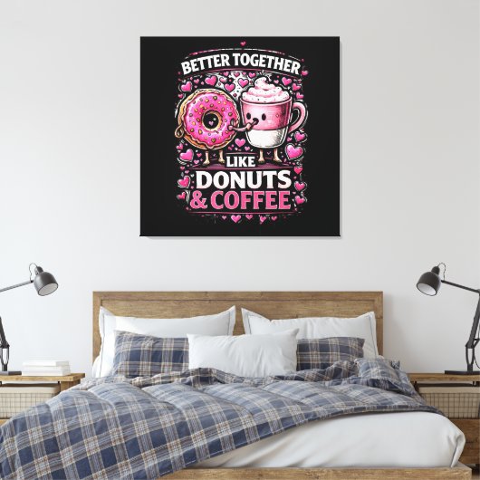 Besser zusammen leinwanddruck (Insitu (Schlafzimmer))