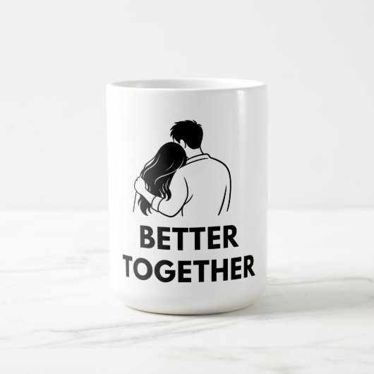 Besser Zusammen Minimal Couple Tasse (Mittel)