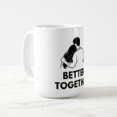 Besser Zusammen Minimal Couple Tasse (Vorderseite Links)
