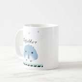 Besser zusammen Minimal Design  Kaffeetasse (Vorderseite Links)