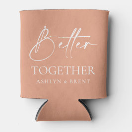 Besser zusammen Peach Wedding kann Cooler Dosenkühler