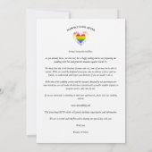 Besser zusammen Pride Rainbow LGBT Herz 2 Fotos Save The Date (Rückseite)