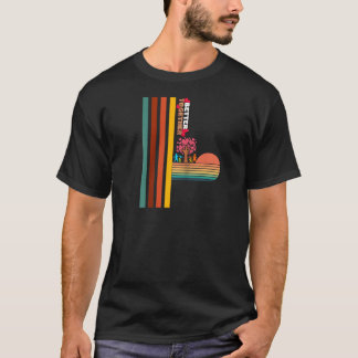 Besser zusammen Retro-Sonnenuntergang Farbige Insp T-Shirt
