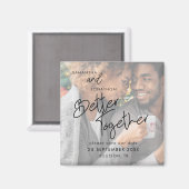 Besser zusammen Tinte Foto Skript Save the Date Magnet (Vorderseite/Rückseite)