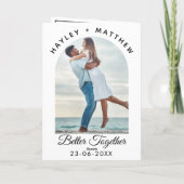 Besser Zusammen Valentinstag Foto Feiertagskarte (Rückseite)