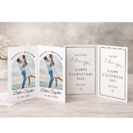 Besser zusammen Valentinstag Foto Feiertagskarte