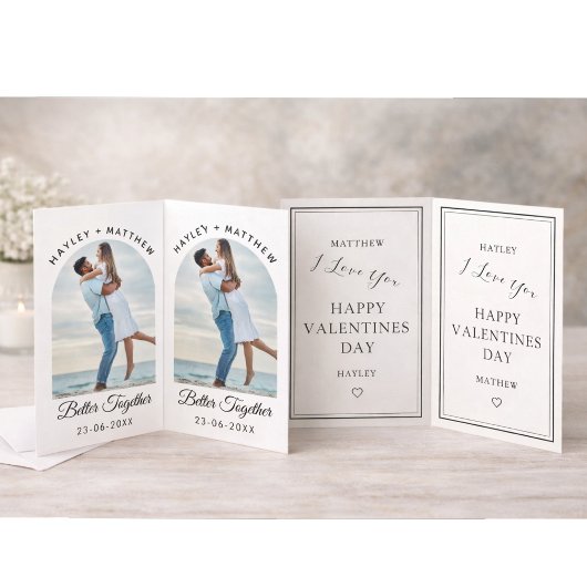 Besser Zusammen Valentinstag Foto Feiertagskarte