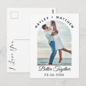 Besser zusammen Valentinstag Foto Postkarte (Vorne/Hinten)