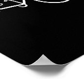 Besser zusammen White Minimal Ästhetik Poster (Ecke)