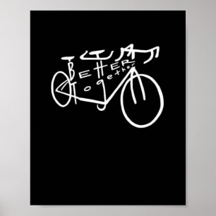Besser zusammen White Minimal Ästhetik Poster