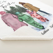 Besser zusammen Winterfamilie von 4 mit Namen Sherpadecke (3/4)