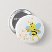 Bessere Biene-Lieve es Button (Vorne & Hinten)