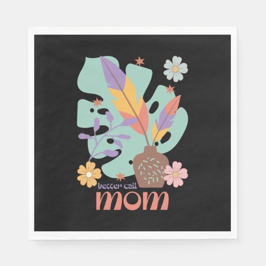Bessere Call-Mama Serviette (Vorderseite)