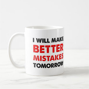 Bessere Fehler morgen Lustiger Becher oder Reisebe Kaffeetasse