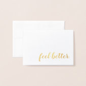 Bessere Goldfolie Folienkarte (Vorderseite mit Umschlag)