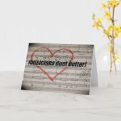 Bessere Grußkarte des Musiker-Duos Karte (Gelbe Blume)