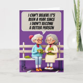 Bessere Menschen im neuen Jahr Karte (Vorderseite)